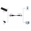 GEMBIRD USB OTG AF to Micro BM laidas 15cm - Juoda