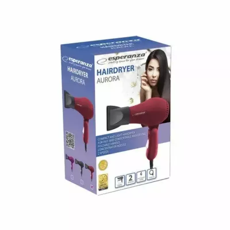 Plaukų džiovintuvas Esperanza Aurora EBH003R 2200W