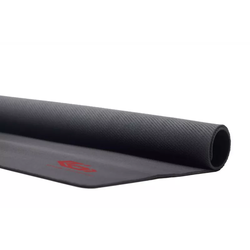 Žaidimų pelės kilimėlis GEMBIRD MP-GAME-S — 250×200 mm, 3 mm, juodas, audinys/guma su riešo atrama