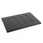 Lentyna stovui LANBERG AK-1001-B — 1U 19 colių metalinė lentyna, 500×280 mm, juoda, 120 kg