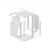 Prie sienos montuojamas stovas Lanberg WF01-6615-10S