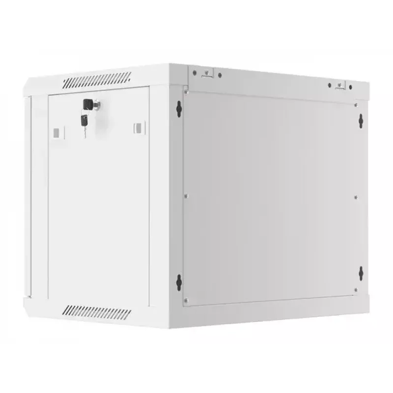 Prie sienos montuojamas stovas LANBERG WF01-6409-10S, 9U, 19 colių, 600×450 mm, 60 kg talpa, pilkas