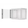 Prie sienos montuojamas stovas LANBERG WF01-6409-10S, 9U, 19 colių, 600×450 mm, 60 kg talpa, pilkas