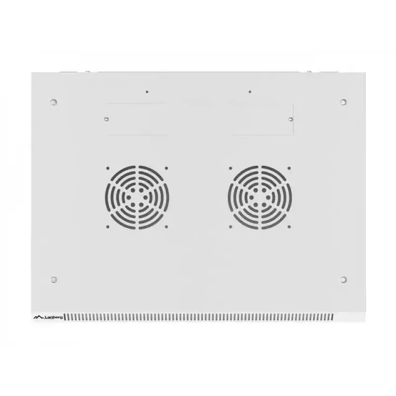 Prie sienos montuojamas stovas LANBERG WF01-6409-10S, 9U, 19 colių, 600×450 mm, 60 kg talpa, pilkas