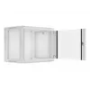 Prie sienos montuojamas stovas LANBERG WF01-6409-10S, 9U, 19 colių, 600×450 mm, 60 kg talpa, pilkas