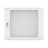 Prie sienos montuojamas stovas LANBERG WF01-6409-10S, 9U, 19 colių, 600×450 mm, 60 kg talpa, pilkas