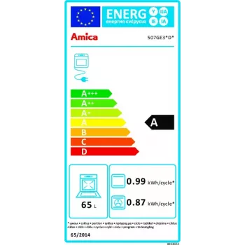 Laisvai pastatoma viryklė Amica 57GE3.43HZpTaDNAQ(W)