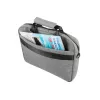Messenger case NATEC Mustela nešiojamiesiems kompiuteriams iki 39,6 cm (15,6 col.), poliesteris, pilkas, priekinė kišenė, peties diržas