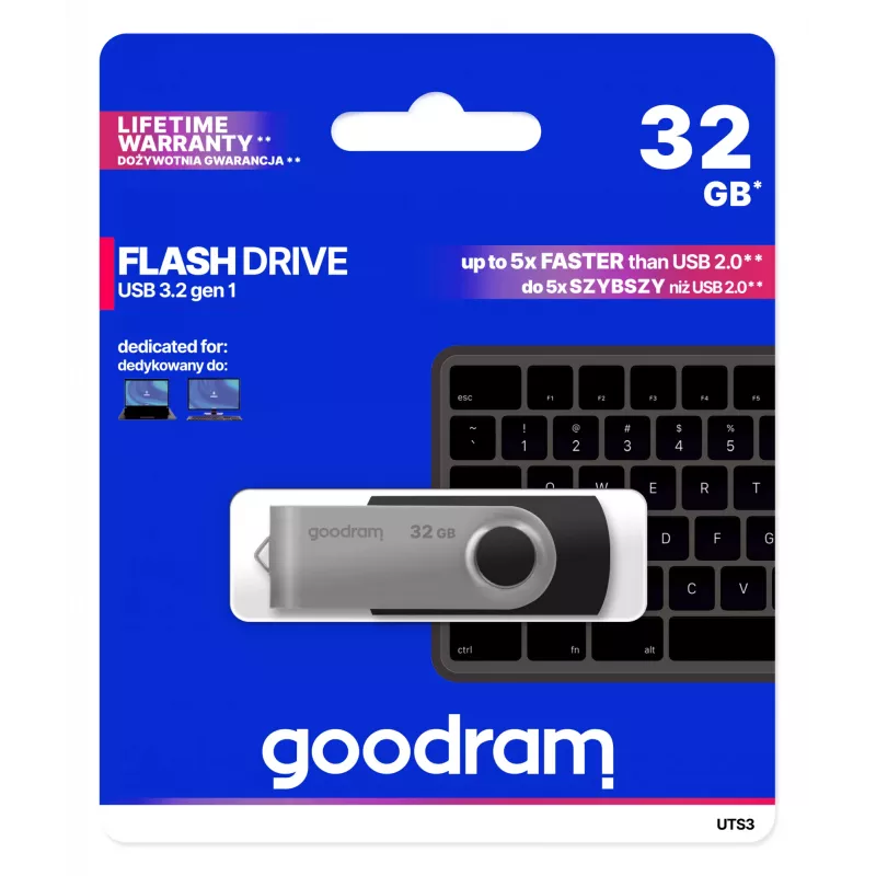 Goodram UTS3 USB flash drive 32 GB USB Typee-A 3.2 Gen 1 (3.1 Gen 1) Juoda