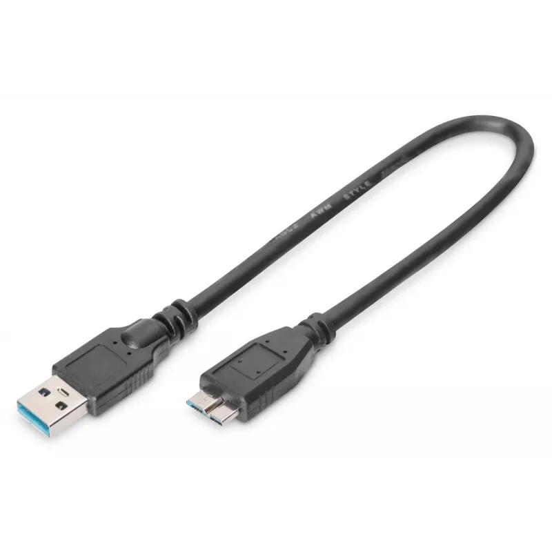 DIGITUS USB 3.0 laidas USB A - Micro USB B (ak-300117-003-s)