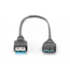 DIGITUS USB 3.0 laidas USB A - Micro USB B (ak-300117-003-s)