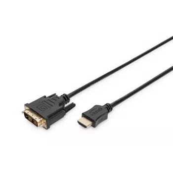 DIGITUS ASSMANN HDMI adapterio kabelis, tipo A-DVI(18+1) M/M, 2m Full HD juodas