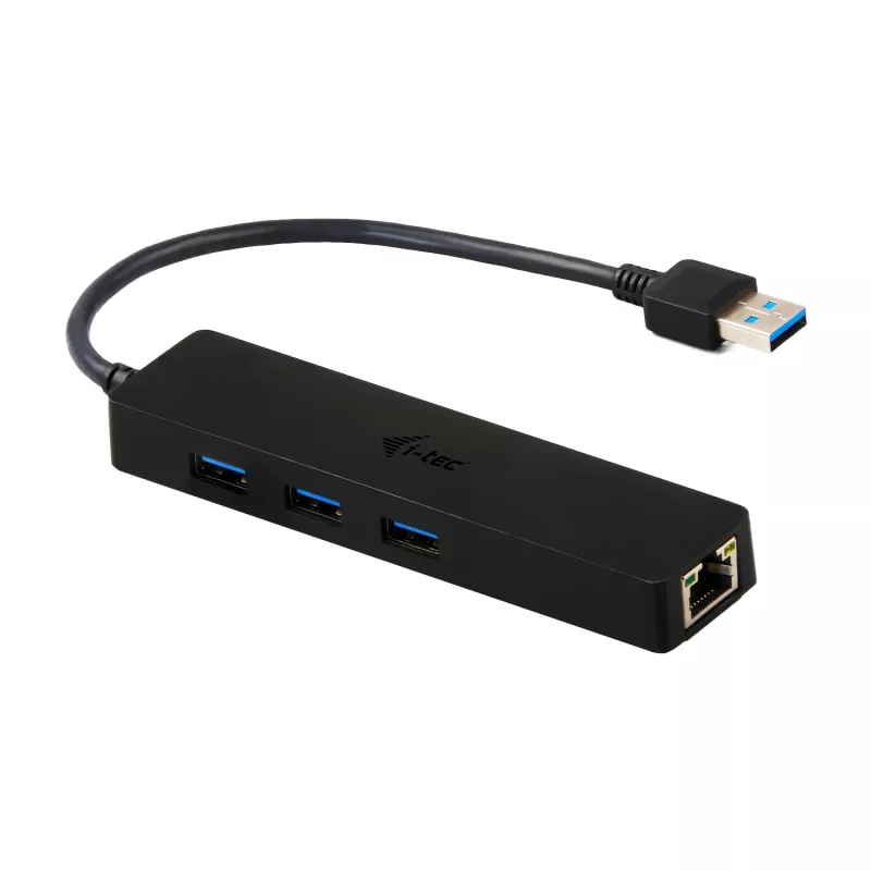 i-tec Advance USB 3.0 plonas HUB 3 prievadų Gigabito Ethernet adapteris, juodas