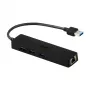 i-tec Advance USB 3.0 plonas HUB 3 prievadų Gigabito Ethernet adapteris, juodas