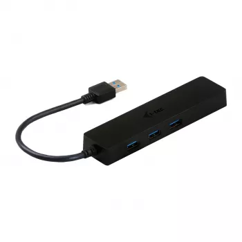 i-tec Advance USB 3.0 plonas HUB 3 prievadų Gigabito Ethernet adapteris, juodas