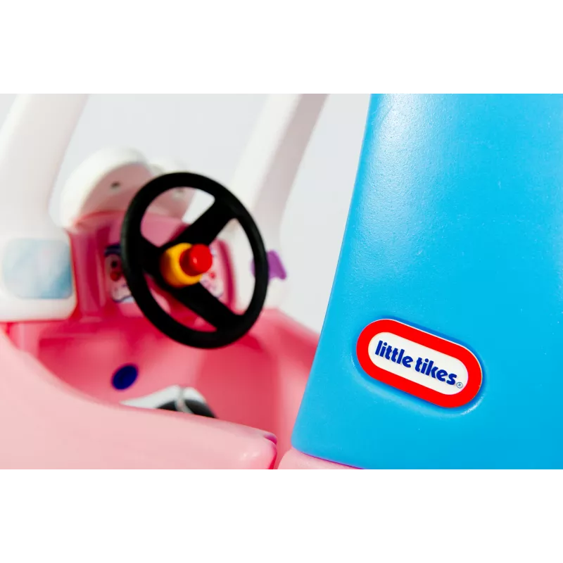 Little Tikes Cozy Coupe Princess, 1,5 m., 4 ratai, plastikas, mėlyna, rožinė, balta