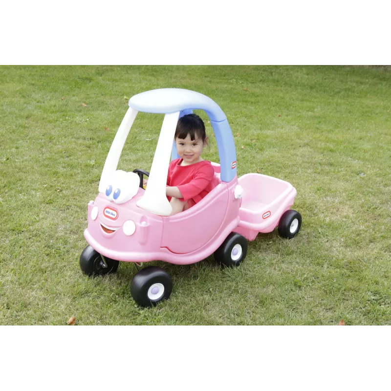 Little Tikes Cozy Coupe Princess, 1,5 m., 4 ratai, plastikas, mėlyna, rožinė, balta