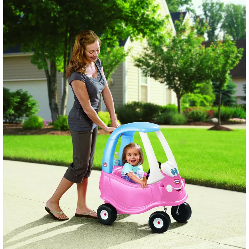 Little Tikes Cozy Coupe Princess, 1,5 m., 4 ratai, plastikas, mėlyna, rožinė, balta
