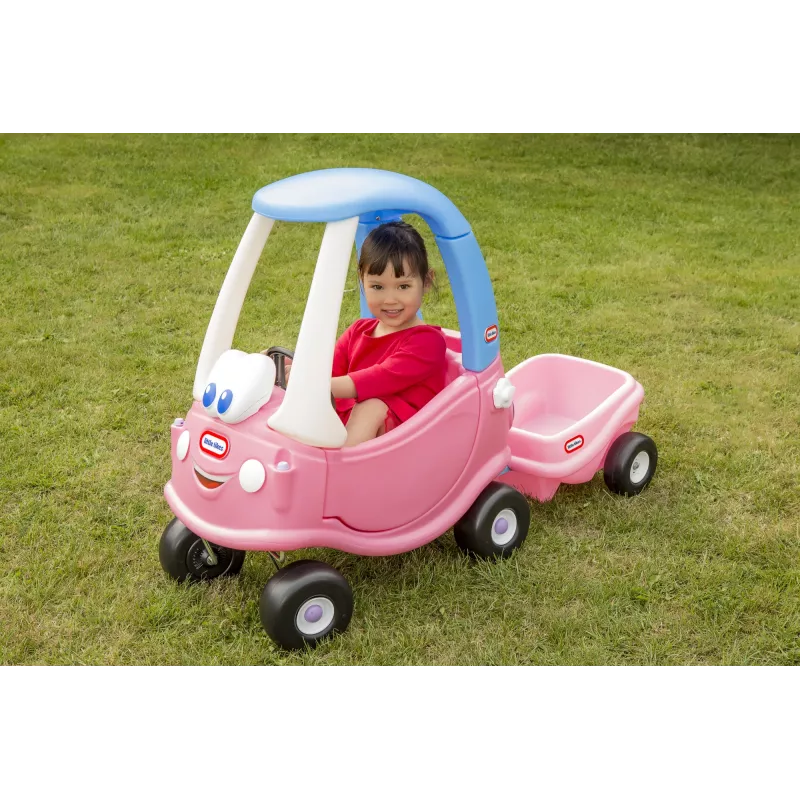 Little Tikes Cozy Coupe Princess, 1,5 m., 4 ratai, plastikas, mėlyna, rožinė, balta