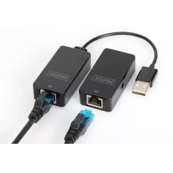 DIGITUSB USB ilgintuvas, skirtas USB 2.0 naudojimui su Cat5/5e/6 (UTP, STP arba SFT) kabeliu iki 50 m