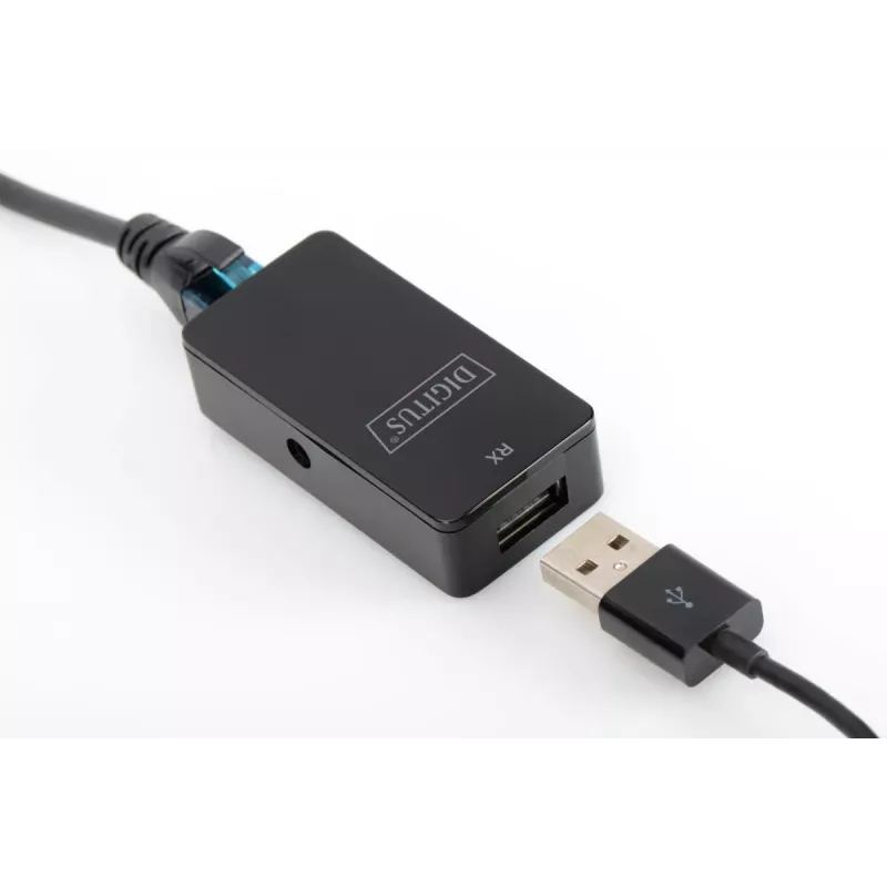 DIGITUSB USB ilgintuvas, skirtas USB 2.0 naudojimui su Cat5/5e/6 (UTP, STP arba SFT) kabeliu iki 50 m