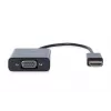 DIGITUS HDMI į VGA keitiklio adapteris Typ A – VGA (D-Sub) jungtis, 3,5 mm garso lizdas, juodas