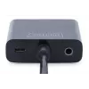 DIGITUS HDMI į VGA keitiklio adapteris Typ A – VGA (D-Sub) jungtis, 3,5 mm garso lizdas, juodas