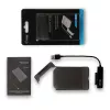 HDD/SSD korpusas i-tec MySafe USB 3.0 Easy 2,5 colio išorinis dėklas juodas