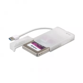 HDD/SSD korpusas i-tec MySafe USB 3.0 Easy 2,5 colio išorinis dėklas – balta