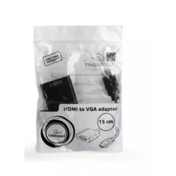 GEMBIRD HDMI į VGA adapterio kabelis, vienas prievadas, juodas