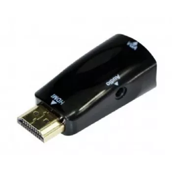Gembird A-HDMI-VGA-02 kabelio lyčių keitiklis VGA D-Sub juodas