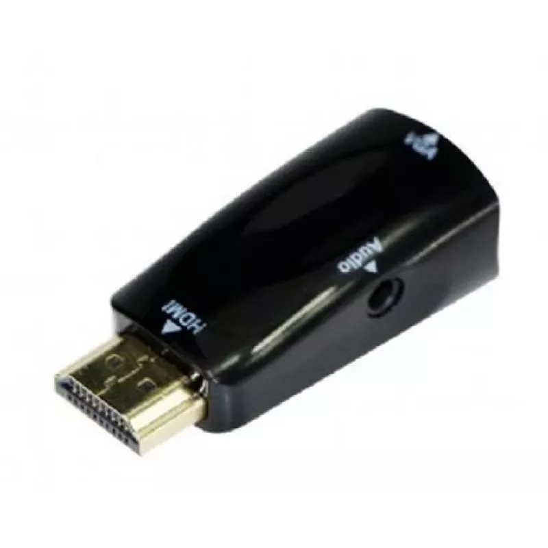 Gembird A-HDMI-VGA-02 kabelio lyčių keitiklis VGA D-Sub juodas