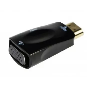 Gembird A-HDMI-VGA-02 kabelio lyčių keitiklis VGA D-Sub juodas