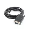 GEMBIRD HDMI į VGA ir garso adapterio kabelis, vienas prievadas, 1,8 m – juodas