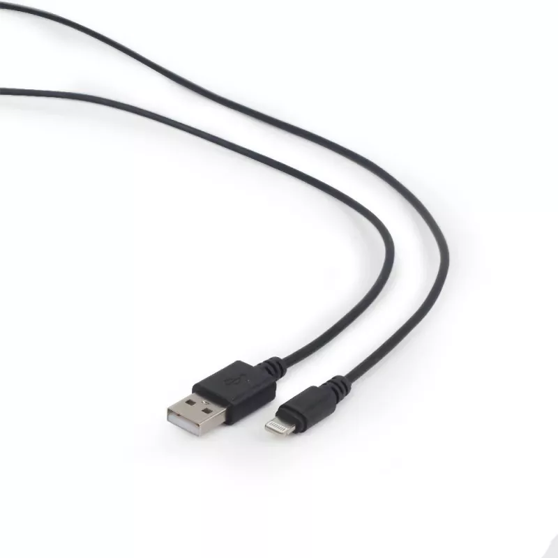 GEMBIRD USB į Apple Lightning sinchronizavimo ir įkrovimo kabelis, 2m - juodas