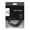 USB kabelis Gembird CCP-USB3-AMCM-6 USB 3.2 Gen 1 (USB-C į USB-A) 1,8 m juodas