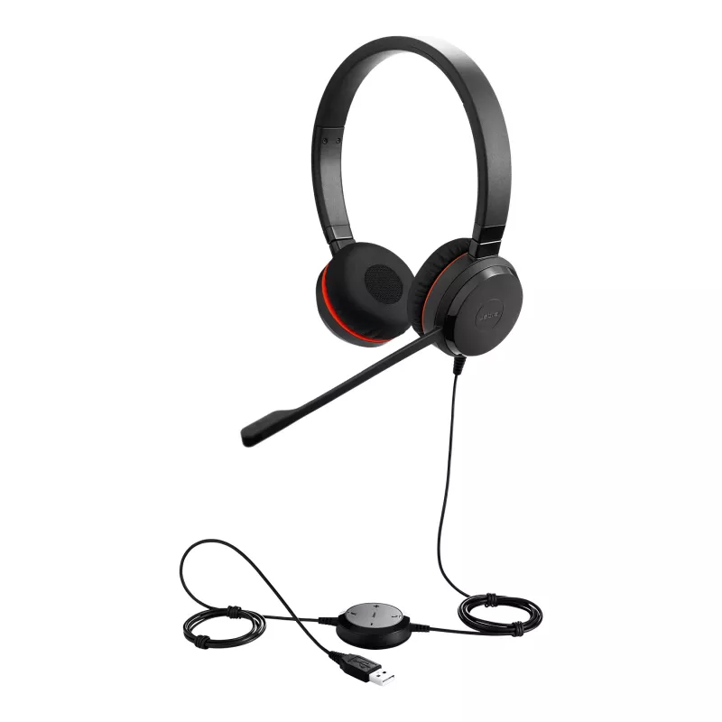 Jabra EVOLVE 30 II UC Stereo, laidinis, biurui/skambučių centrui, 150–7000 Hz, 171 g, ausinės, juodos
