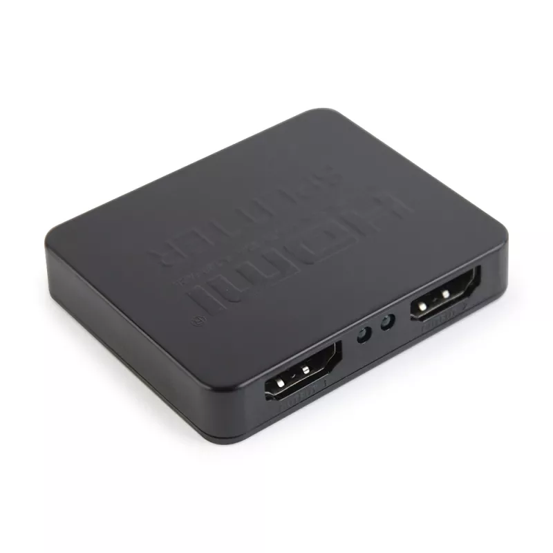 HDMI vaizdo skirstytuvas GEMBIRD DSP-2PH4-03 — 2 HDMI išėjimai, iki 3840×2160, 225 MHz pralaidumas, HDCP, 5 V DC, juodas