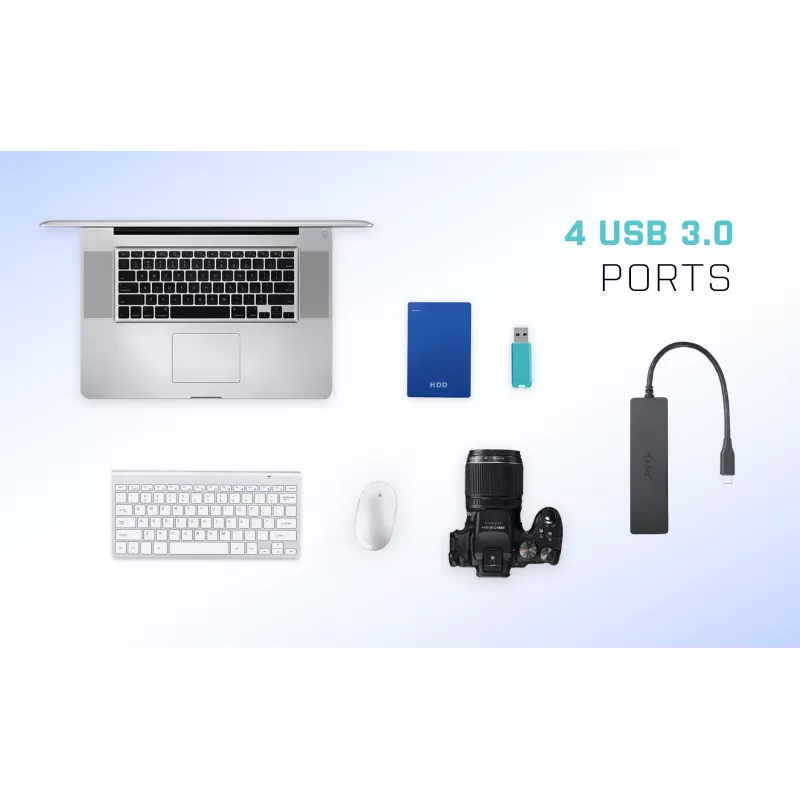 i-tec Advance USB-C plonas Passive HUB 4 Port