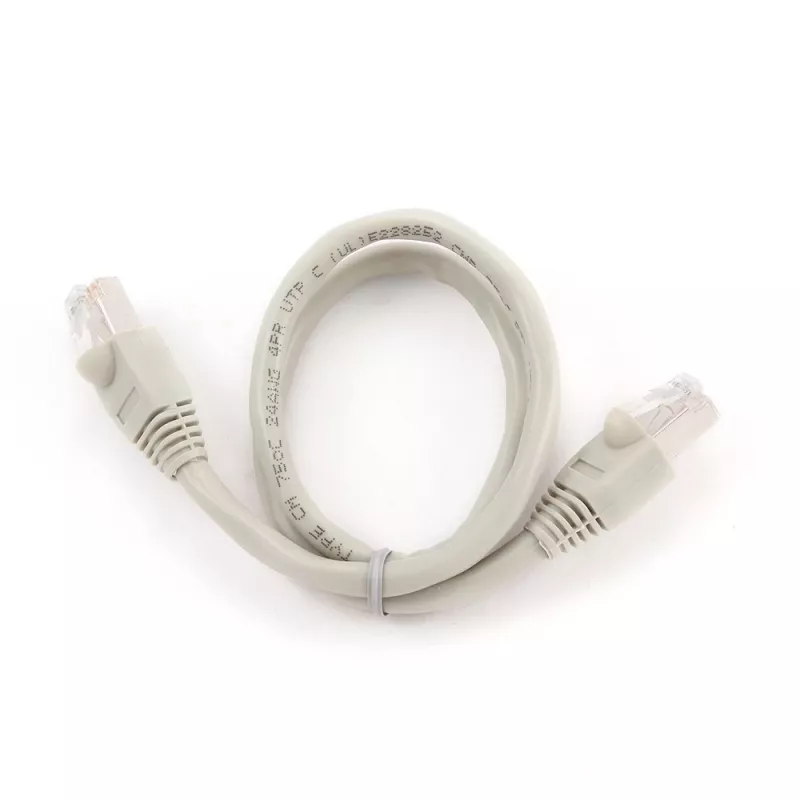 Tinklo kabelis Gembird Cat6 U/UTP PP6U-0.5M, 0,5 m, RJ-45 kištukas į RJ-45 kištuką, baltas, AWG24