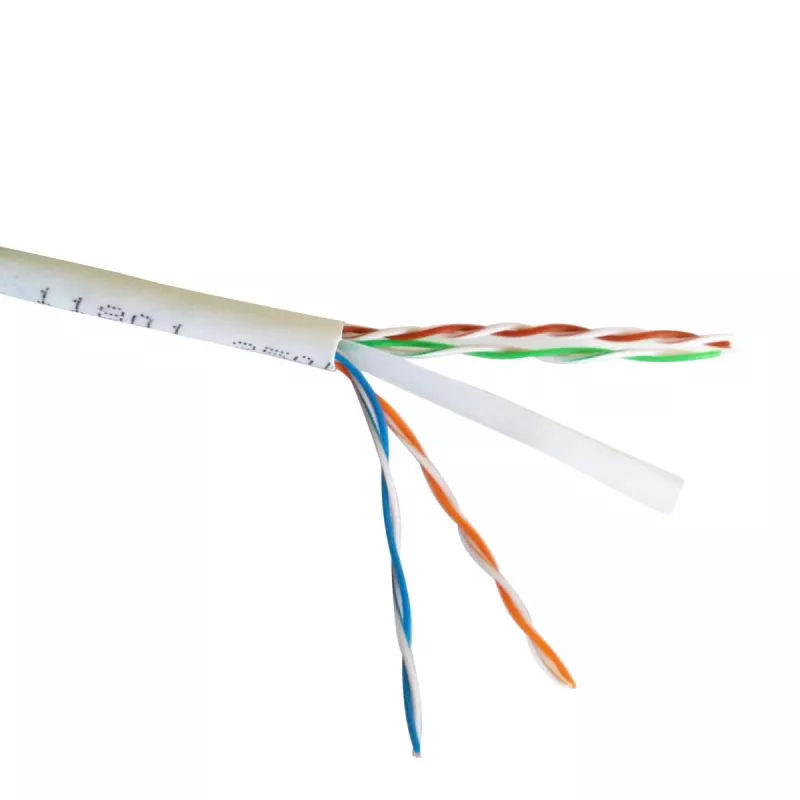 Tinklo kabelis Gembird Cat6 U/UTP PP6U-0.5M, 0,5 m, RJ-45 kištukas į RJ-45 kištuką, baltas, AWG24