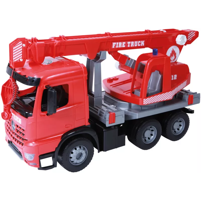 Lena GIGA TRUCKS gaisrinis kraninis sunkvežimis Arocs, kraninio sunkvežimio modelis, 3 m., juoda, pilka, raudona