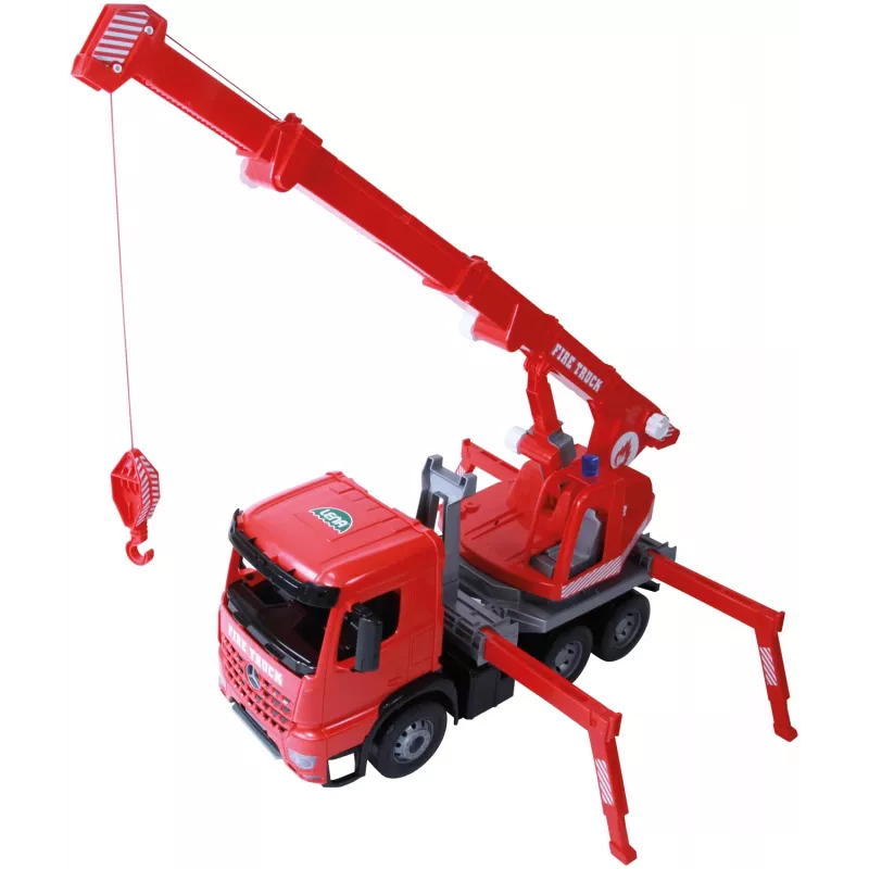 Lena GIGA TRUCKS gaisrinis kraninis sunkvežimis Arocs, kraninio sunkvežimio modelis, 3 m., juoda, pilka, raudona