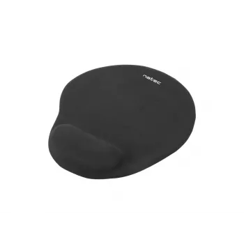 pelė pad NATEC Marmot Juoda su geliniu riešo atrama, medžiaginis paviršius 245×225×22 mm