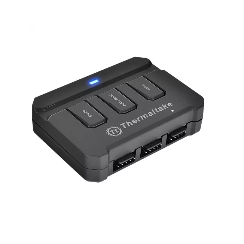 THERMALTAKE Riing 12 LED RGB 256 spalvų aukšto statinio slėgio LED radiatoriaus ventiliatorius (3 ventiliatorių rinkinys)