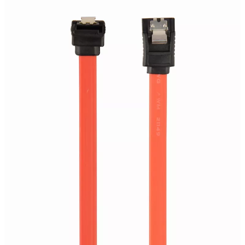 GEMBIRD SATA III duomenų laidas su 90 laipsnių kampuotu jungtimi, 50 cm – Metal ClIPS