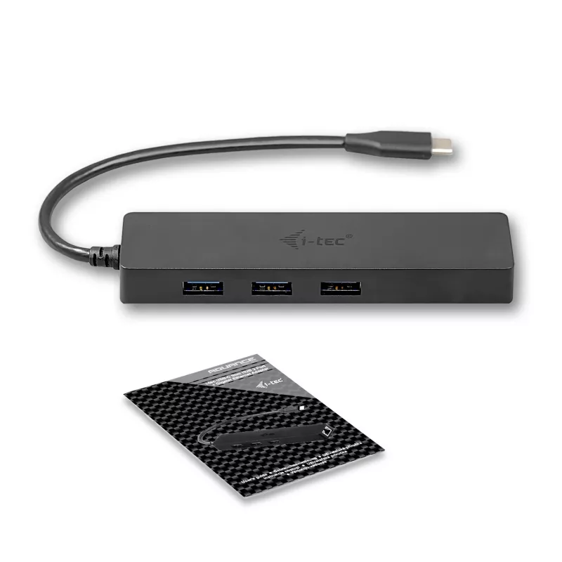 i-tec Advance USB-C plonas Passive HUB 3 Port + Gigabit Ethernet Adapter