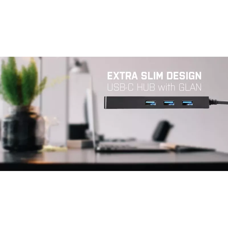 i-tec Advance USB-C plonas Passive HUB 3 Port + Gigabit Ethernet Adapter