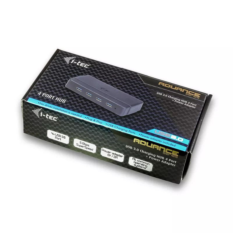 i-tec USB 3.0 Charging HUB 4 prievadų maitinimo adapteris USB 3.2 Gen 1 Type-B