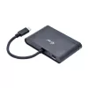 USB-C į HDMI kelioninis adapteris ITEC i-tec USB C HDMI kelioninis adapteris PD/Duomenys – juodas, mikroschemų rinkinys RTS5403/RTS5404/RTS5411/PS176, 90×58×14 mm